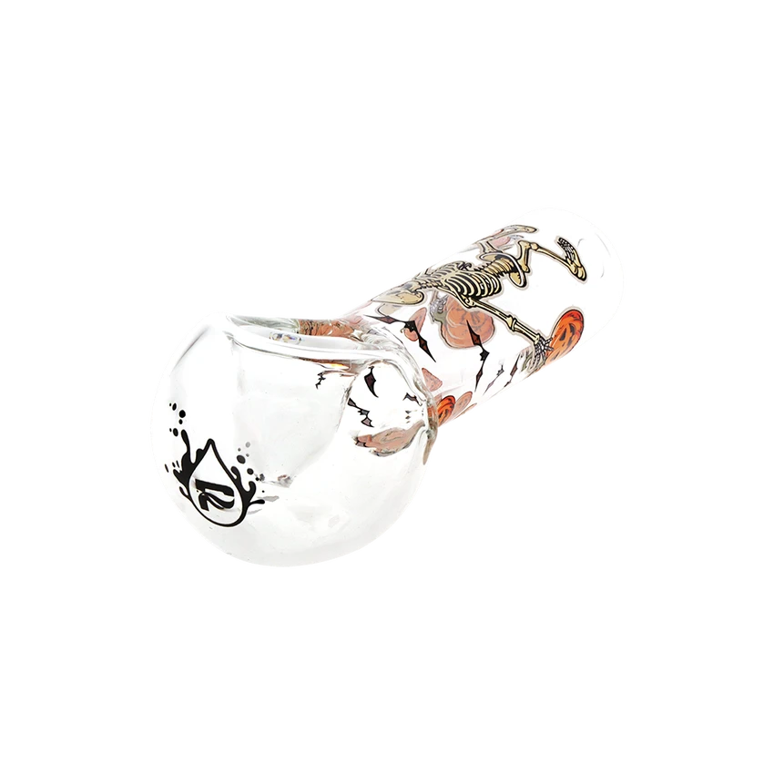 Pulsar 4.5" Halloween Glass Spoon Pipe - Assorted Styles