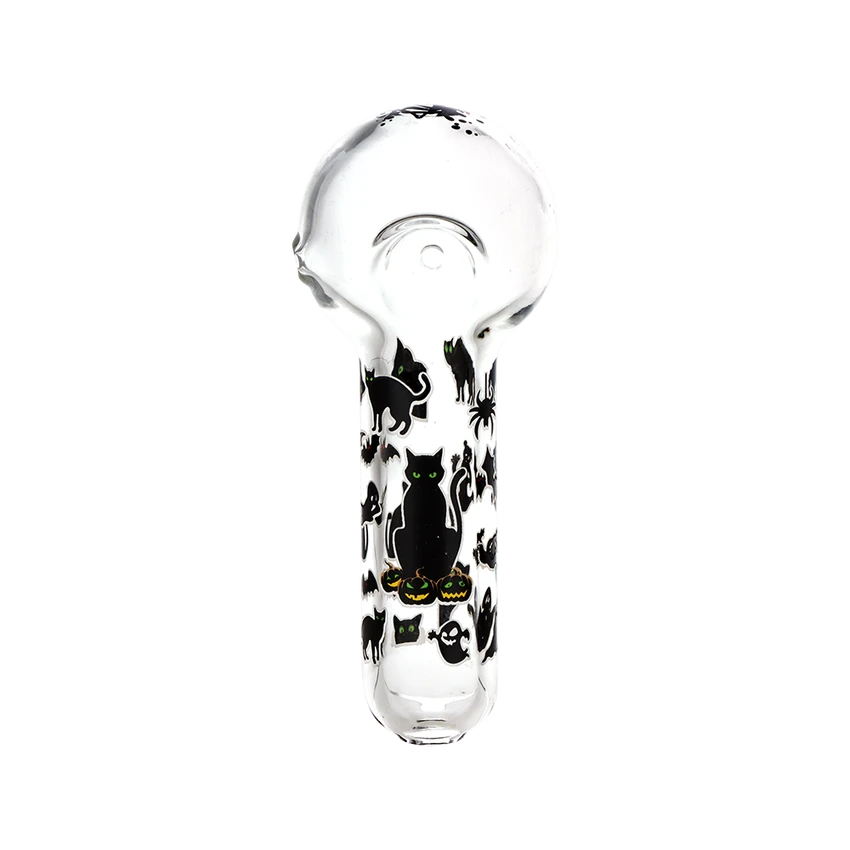Pulsar 4.5" Halloween Glass Spoon Pipe - Assorted Styles