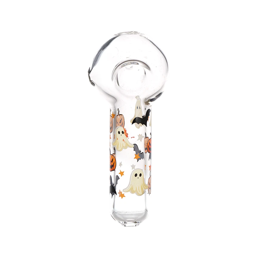 Pulsar 4.5" Halloween Glass Spoon Pipe - Assorted Styles