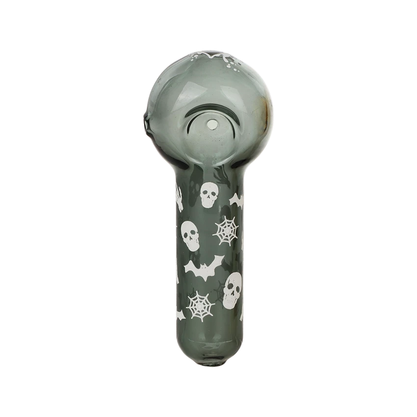 Pulsar 4.5" Halloween Glass Spoon Pipe - Assorted Styles