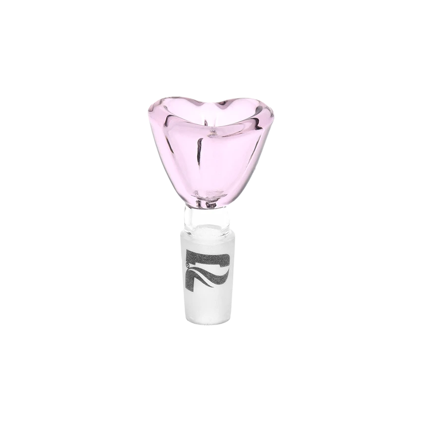 Pulsar Glass 14mm Heart-Shaped Bowl - Pink