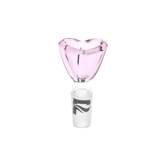 Pulsar Glass 14mm Heart-Shaped Bowl - Pink