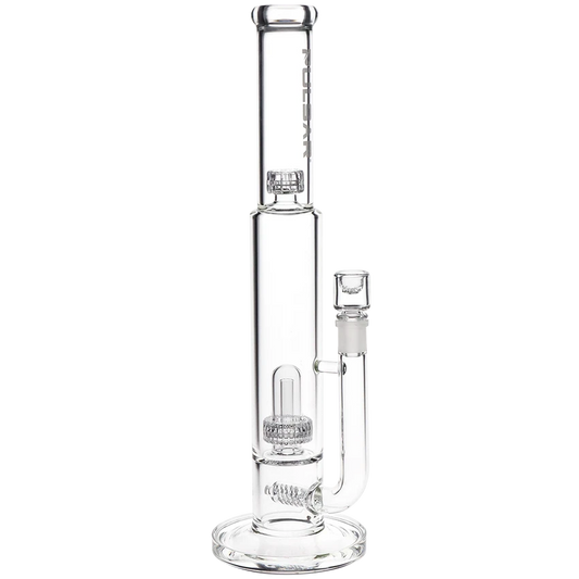 Pulsar Glass 15" 14mm High Function Stacked Glass Water Pipe w/ Screen Bowl