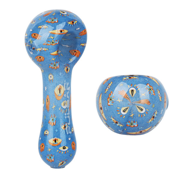 Pulsar 5" Inside Print Glass Spoon Pipe