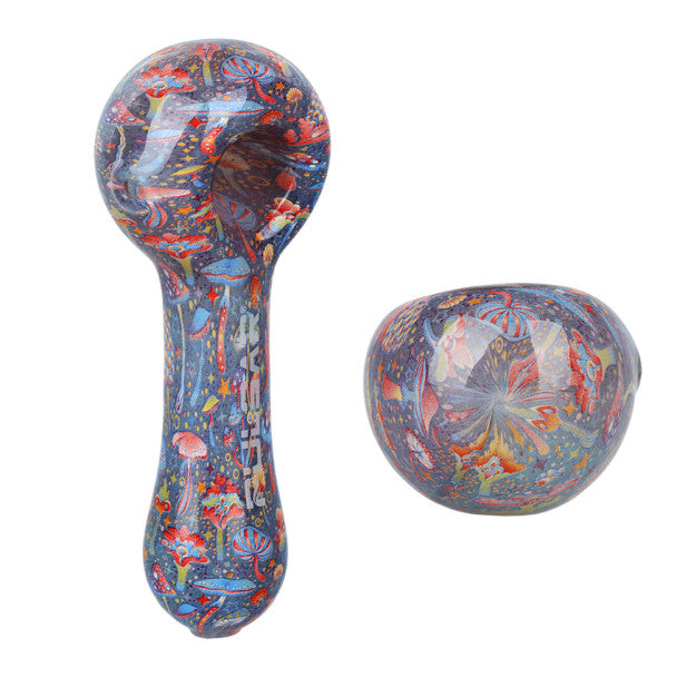 Pulsar 5" Inside Print Glass Spoon Pipe