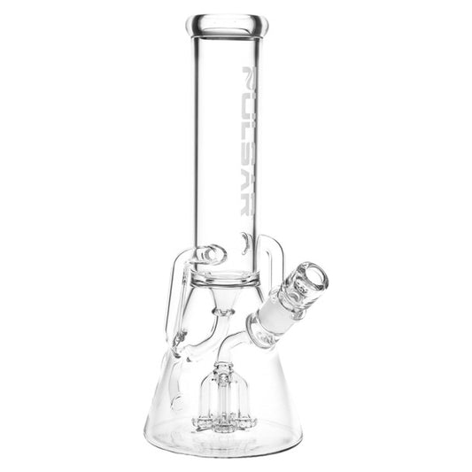 Pulsar Glass 12" Quad-Arm Mini Circ Perc Recycler Beaker
