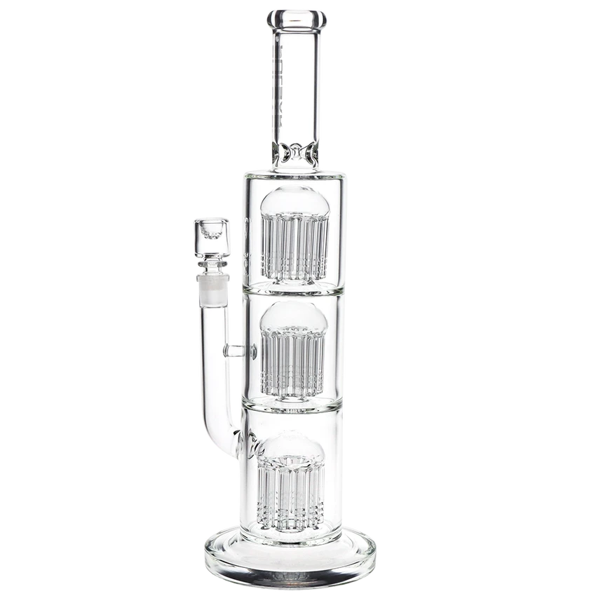 Pulsar Glass 14.75" 14mm Jellyfish Chuger Glass Water Pipe w/ Screen Bowl