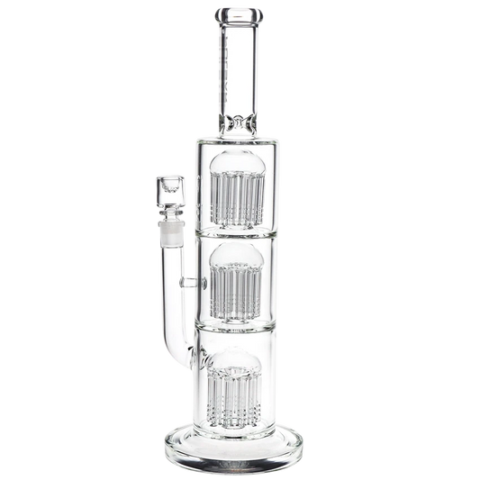 Pulsar Glass 14.75" 14mm Jellyfish Chuger Glass Water Pipe w/ Screen Bowl