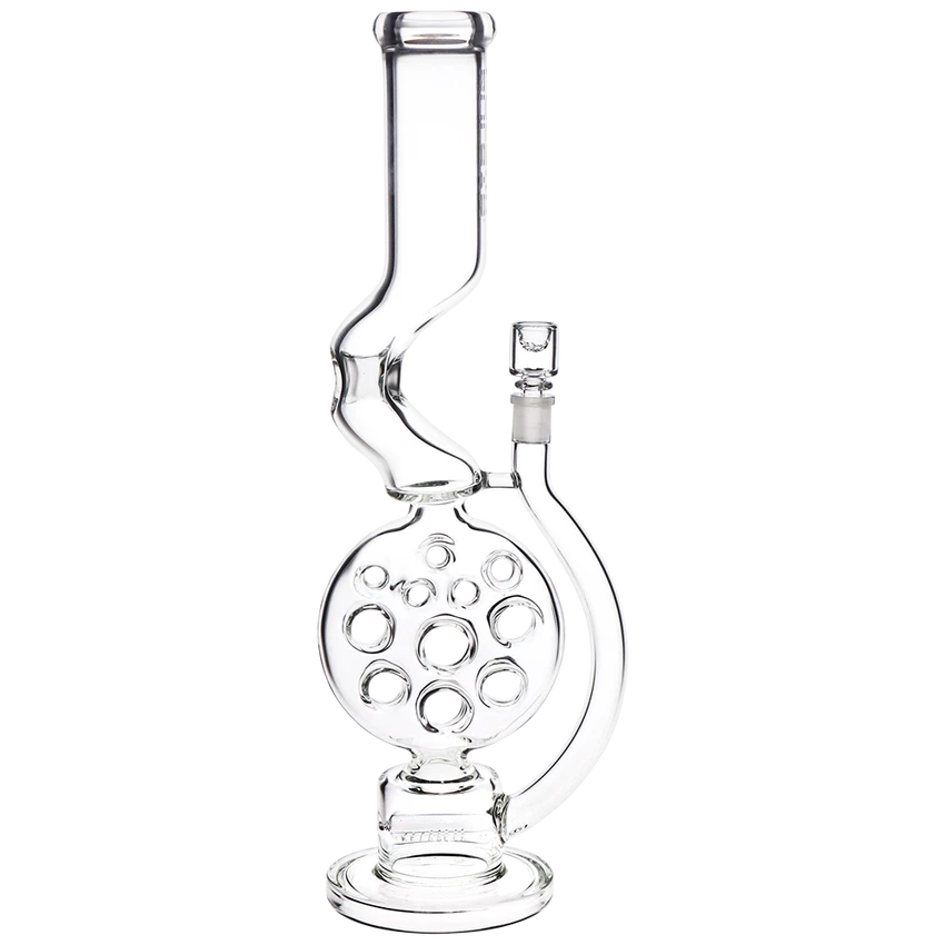 Pulsar Glass 18" 14mm Swiss Kink Neck w/ Screen Bowl