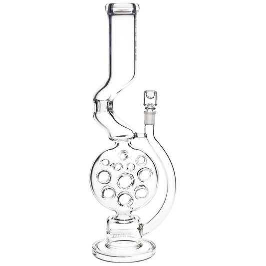 Pulsar Glass 18" 14mm Swiss Kink Neck w/ Screen Bowl