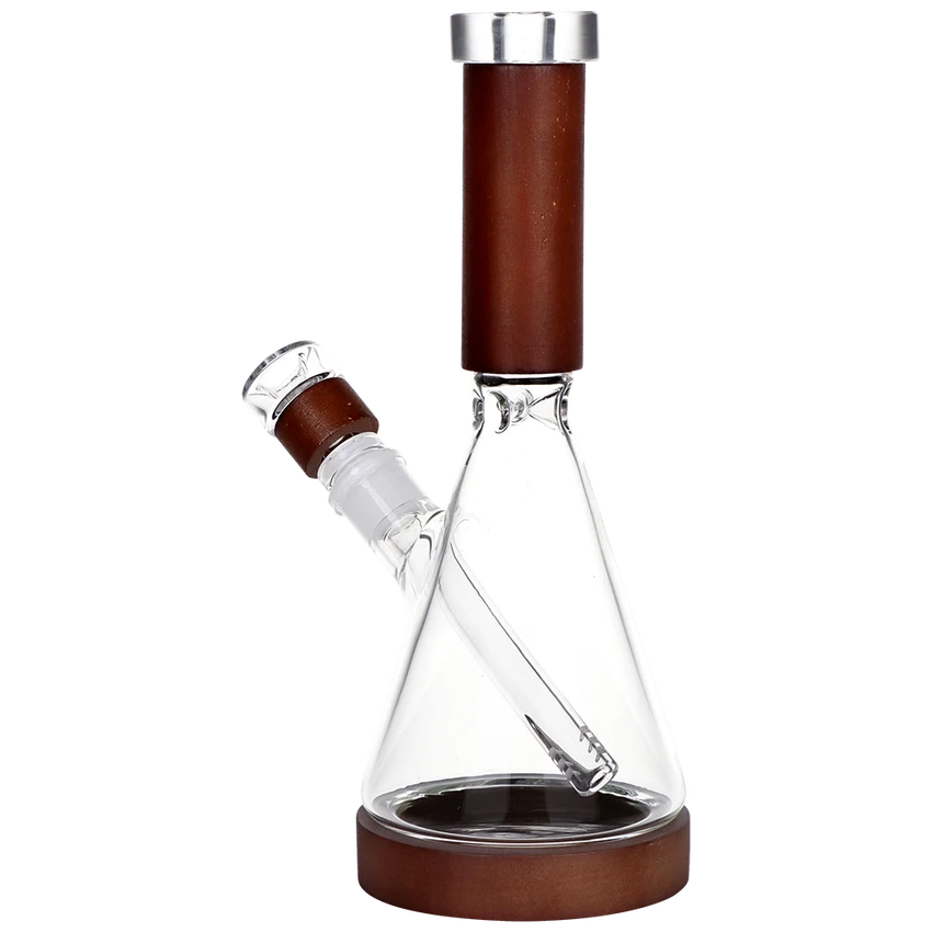 Pulsar 10.75" Wood on Glass Beaker w/ 14mm Bowl
