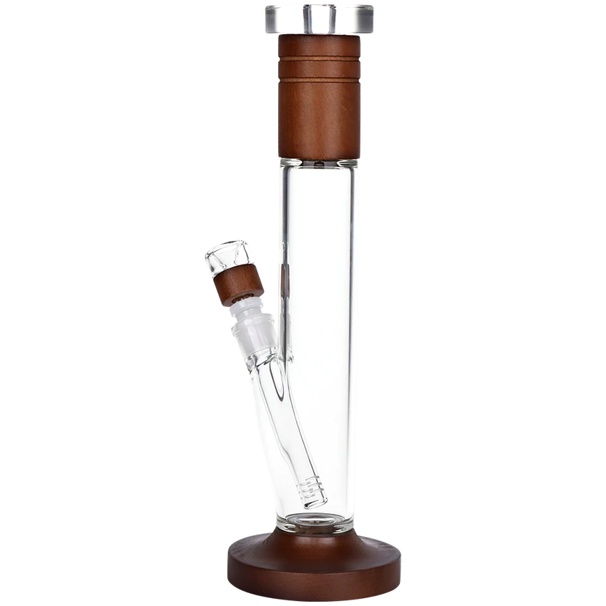 Pulsar 14.25" Wood On Glass Straight Tube w/ 14mm Bowl