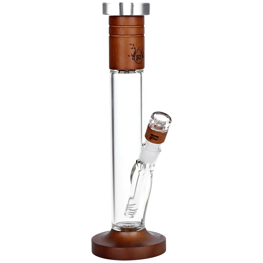 Pulsar 14.25" Wood On Glass Straight Tube w/ 14mm Bowl