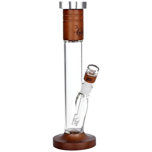 Pulsar 14.25" Wood On Glass Straight Tube w/ 14mm Bowl