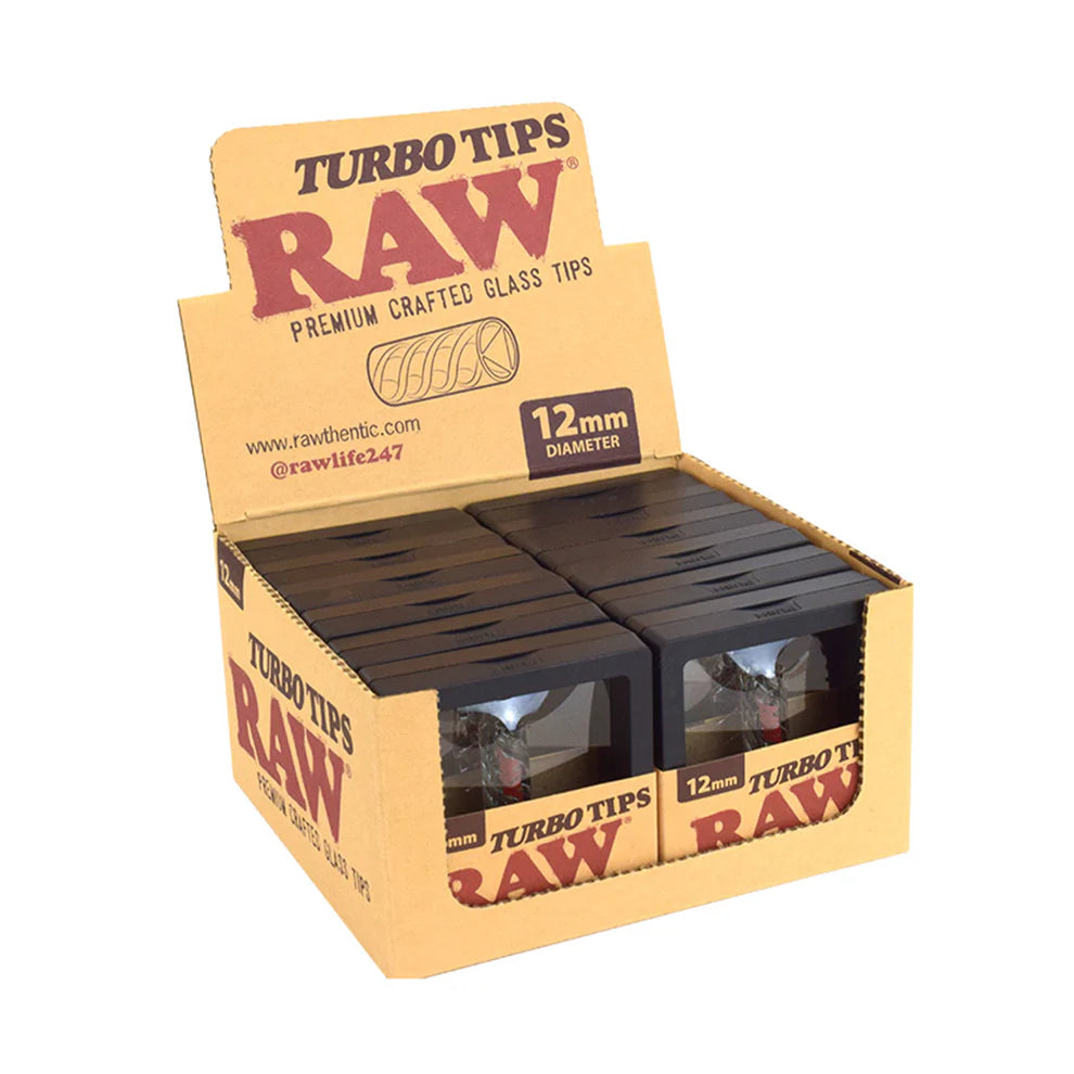 Raw 12mm Black Glass Turbo Tip