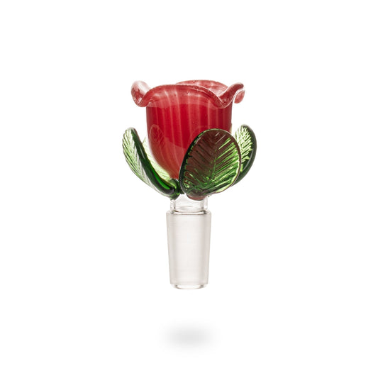 Red Eye Glass 14mm Flower Pull-Out Bowl