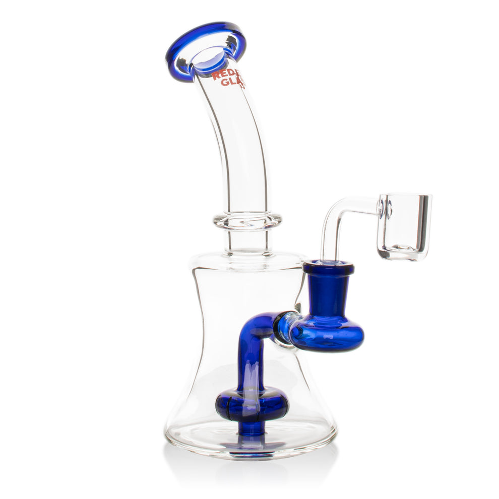 Red Eye Glass 8" UFO Shower Head Rig w/ 14mm Quartz Banger - Various Colours