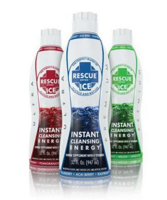 Rescue Detox Ice 32oz Cleansing Energy Drink