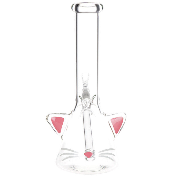 SeshGear 9.75" Kitty Whiskers Beaker Glass Water Pipe
