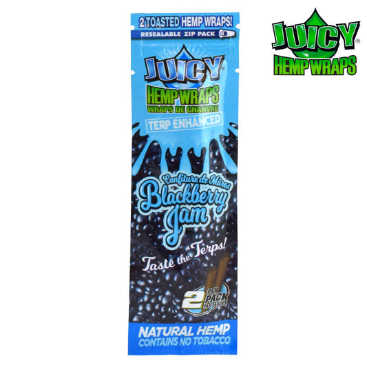 Juicy Terp Hemp Wrap Blackberry Jam 2pk