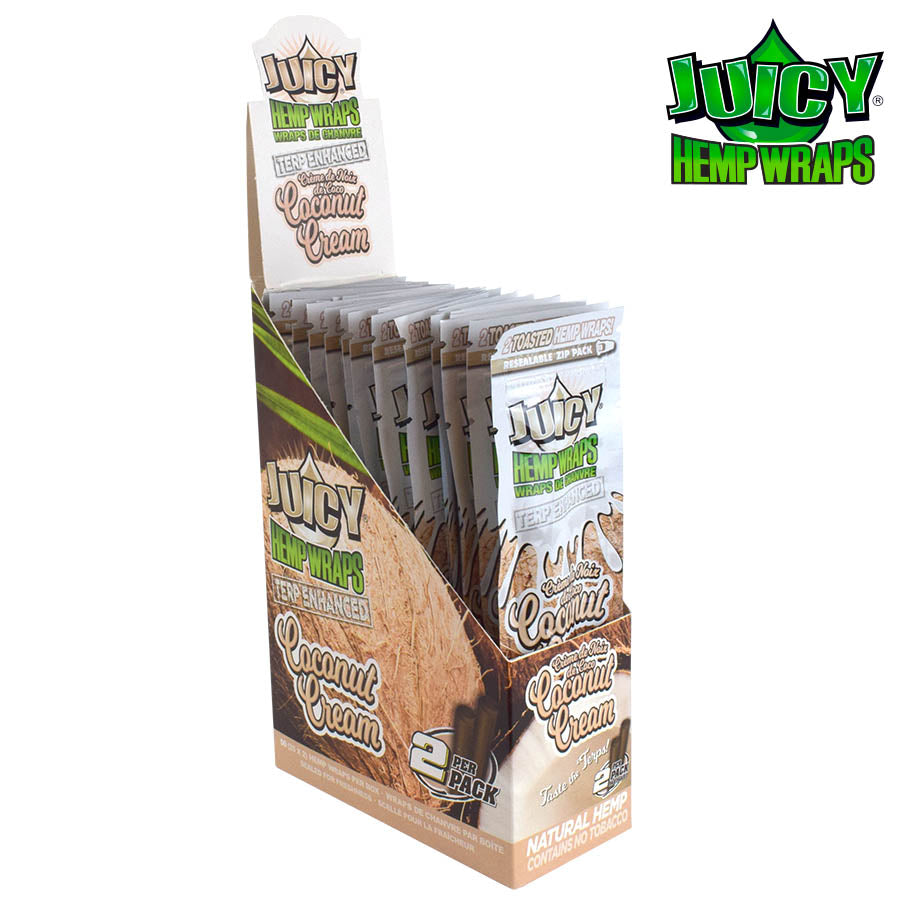 Juicy Terp Hemp Wrap Coconut Cream 2pk