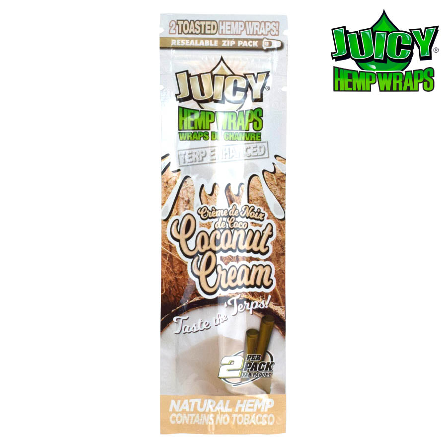 Juicy Terp Hemp Wrap Coconut Cream 2pk