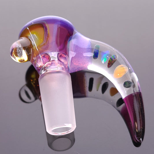 T-Rex 14mm 3hole Reversal Mashup Eggplant Lipwrap 5 Imperfect Opals