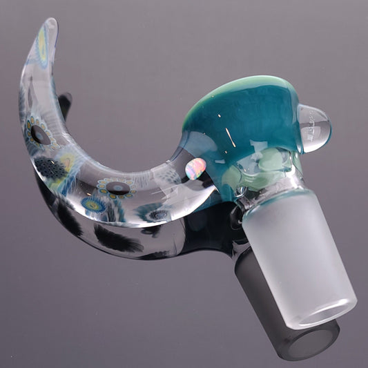 T-Rex 18mm 4hole Agua Azul Mint Lip & Screen Opal Chipstack Horn