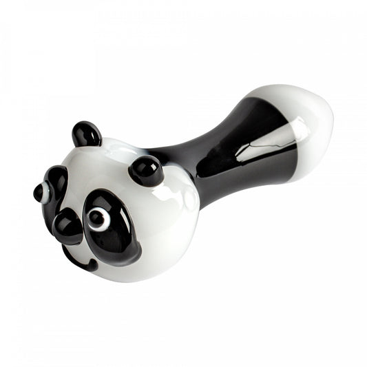 Red Eye Glass 4.5" Panda Pipe