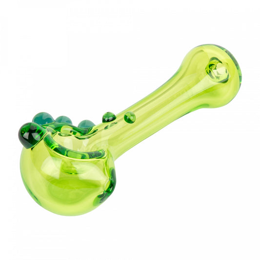 Red Eye Glass 4.25" Commodored Pipe Lime Green