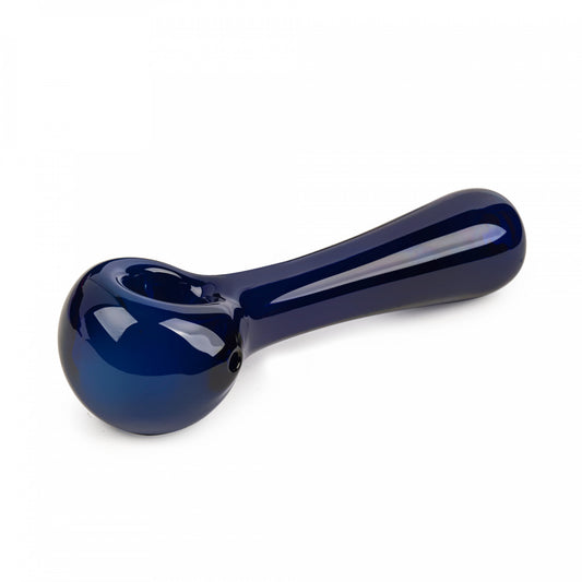 Red Eye Glass 4.5" Spoon Hand Pipe w/ 5 Hole Screen - Blue