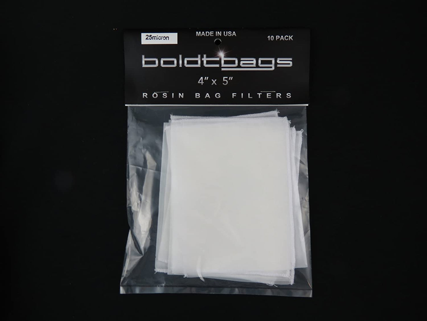 Boldtbags Rosin Bags 4X5 25U 10pk