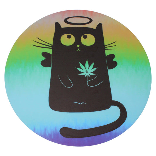 Silicone Dab Mat 8" Angel Cat