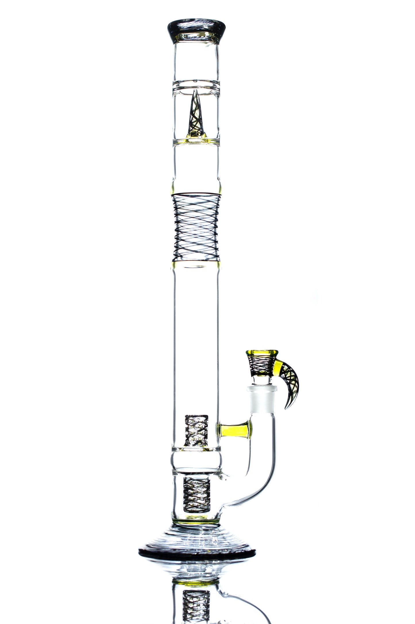 Jhoney 44mm Retti Dual 360 Fully Accented Straight Tube with Retti / Switchback Retti Sections & Citron Accents (UV)