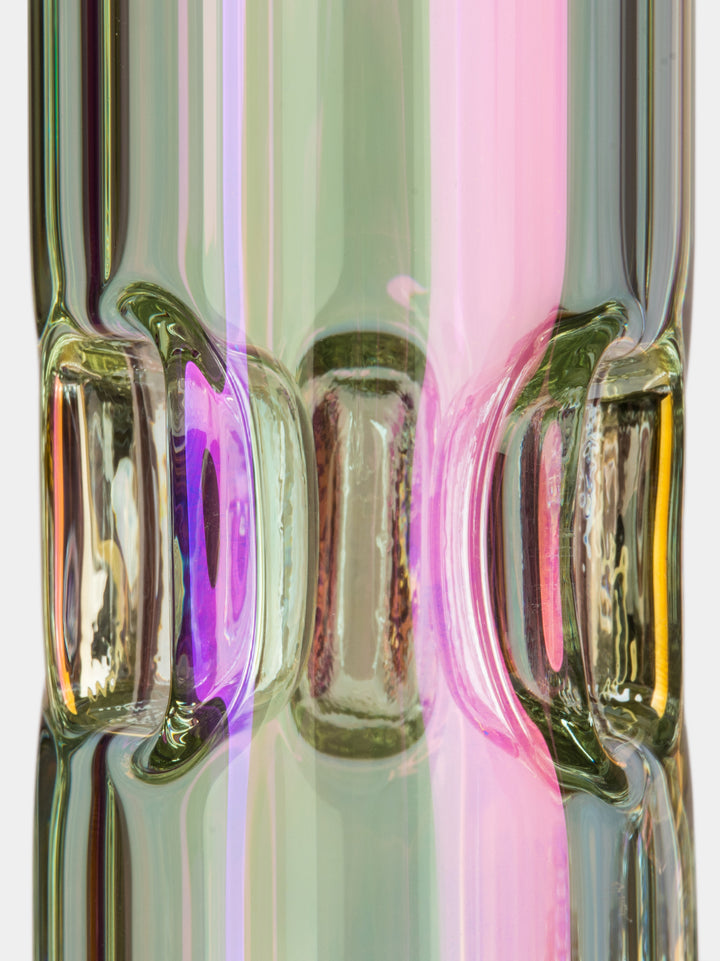Red Eye Tek 18" Terminator Hex Beaker Rainbow