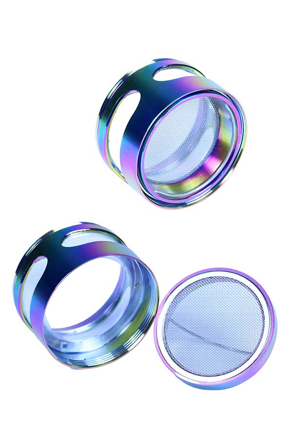 Nice Glass 4pc Rainbow Grinder PH6450