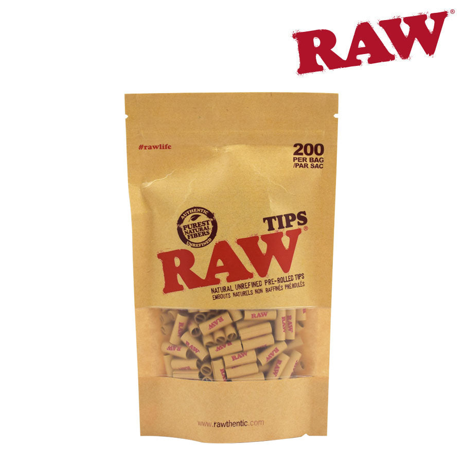 Raw Pre Rolled Tips - Bag of 200