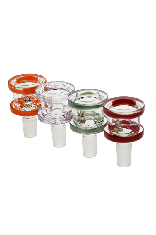 Nice Glass 14mm Grass Rim Bowl S358