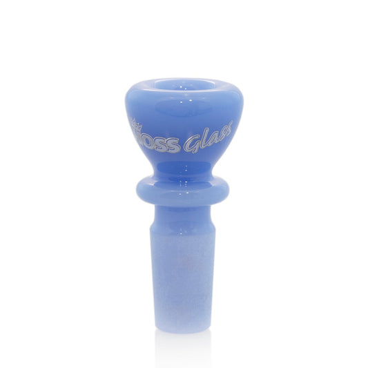 Hoss Glass 14mm Full Colour Chunky Snapper Bowl Milk Blue