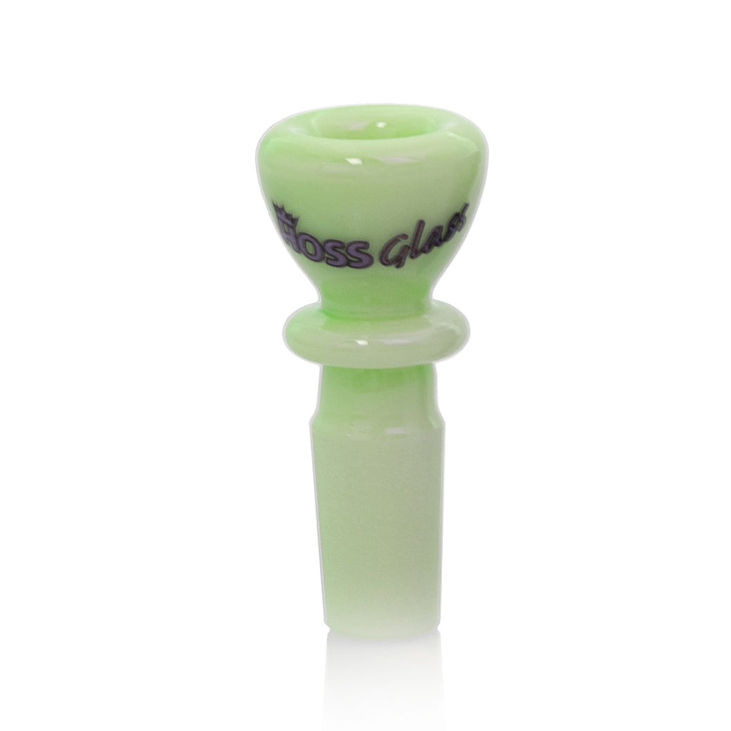 Hoss Glass 14mm Full Colour Chunky Snapper Bowl Milk Green