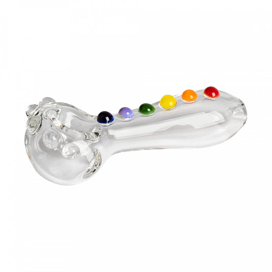 Red Eye Glass Gumdrops Pipe Clear