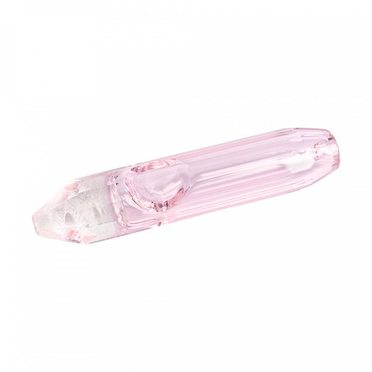 Red Eye Glass Crystal Dichro Tip Pipe Pink