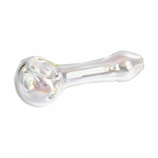 Red Eye Glass 4" Iridescent Pipe Clear