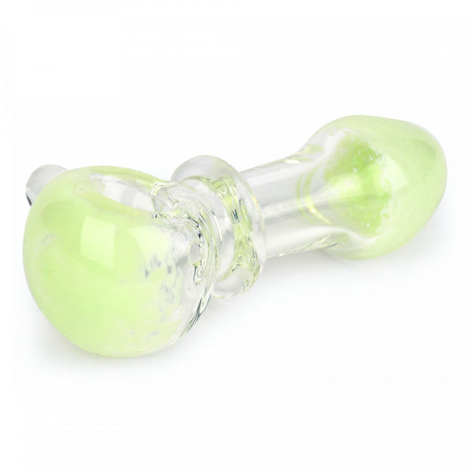 Red Eye Glass 4" Pastel Fritter Pipe Green