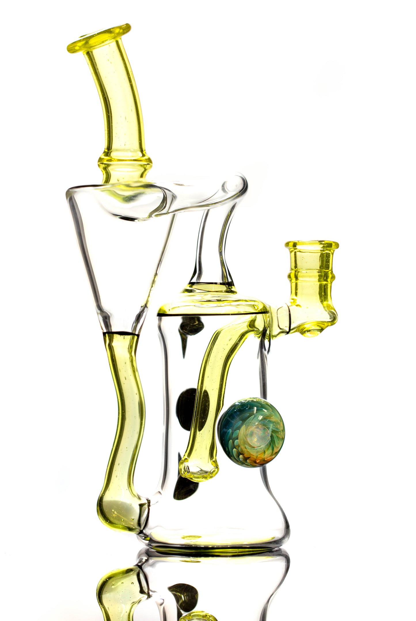 Clarks Recycler - Citrine w/ Galaxy Lippies & Implosion Marble