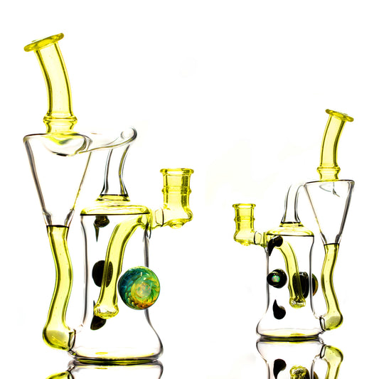 Clarks Recycler - Citrine w/ Galaxy Lippies & Implosion Marble