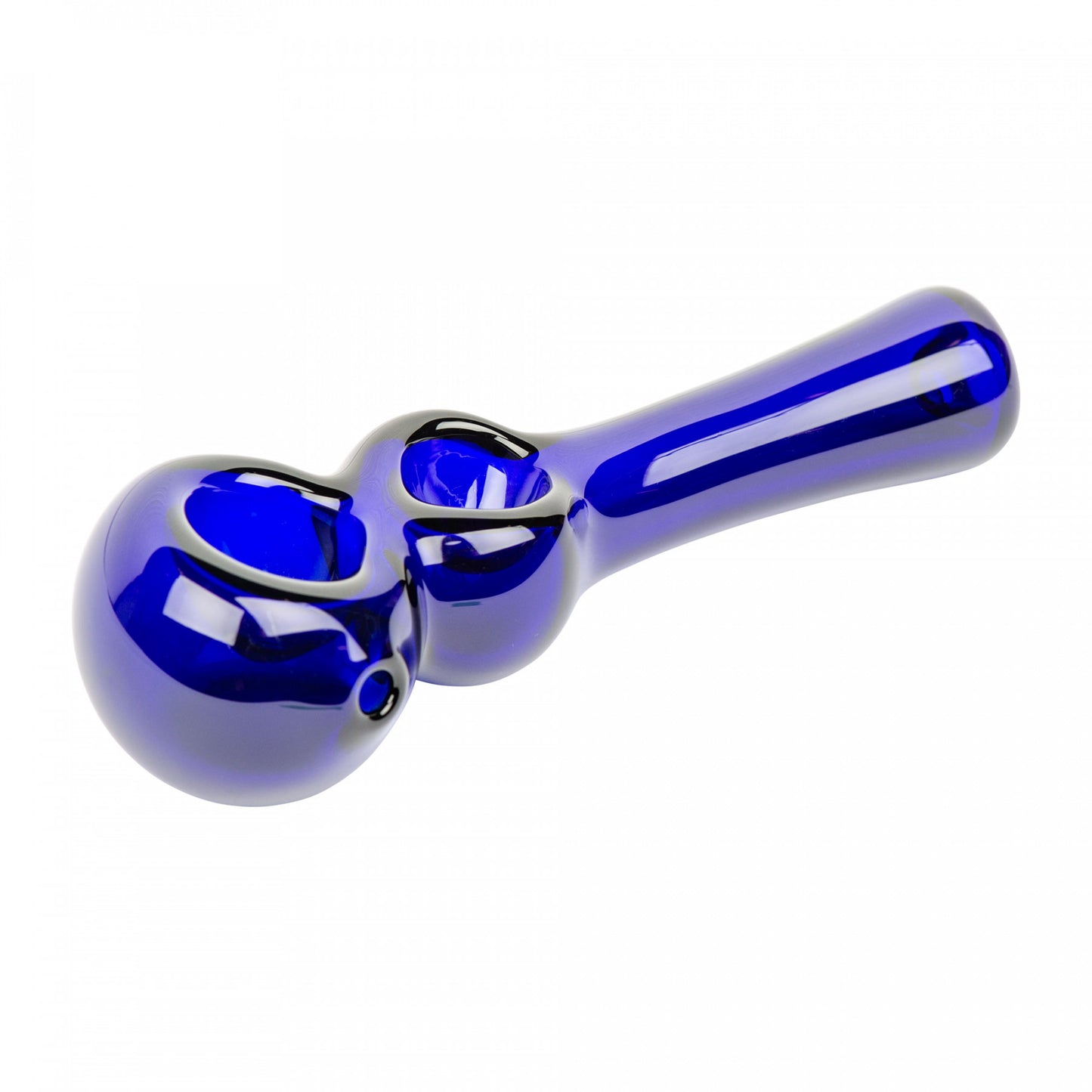 Red Eye Glass 4.5" Twice Baked Pipe Blue