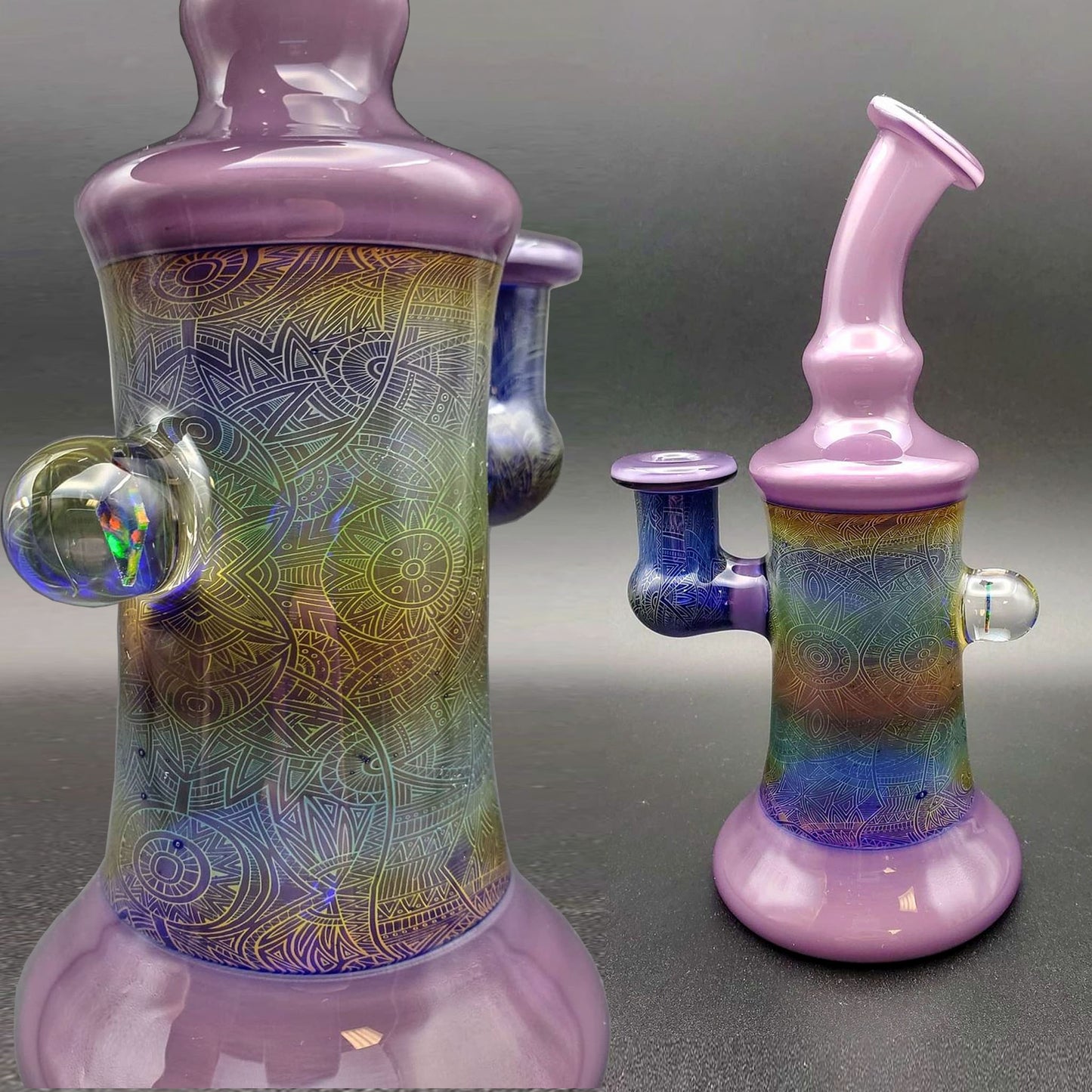 Hokey Pokey Glass  Full Colour Biotech Banger Hanger