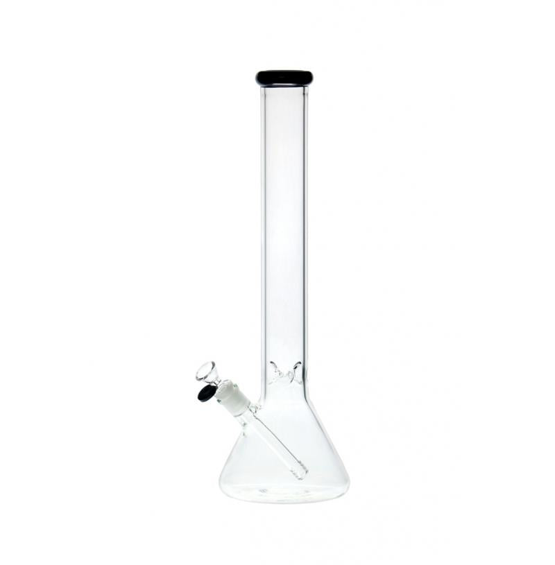 Nice Glass 18" 5mm No Logo Beaker w/ Colour Accents