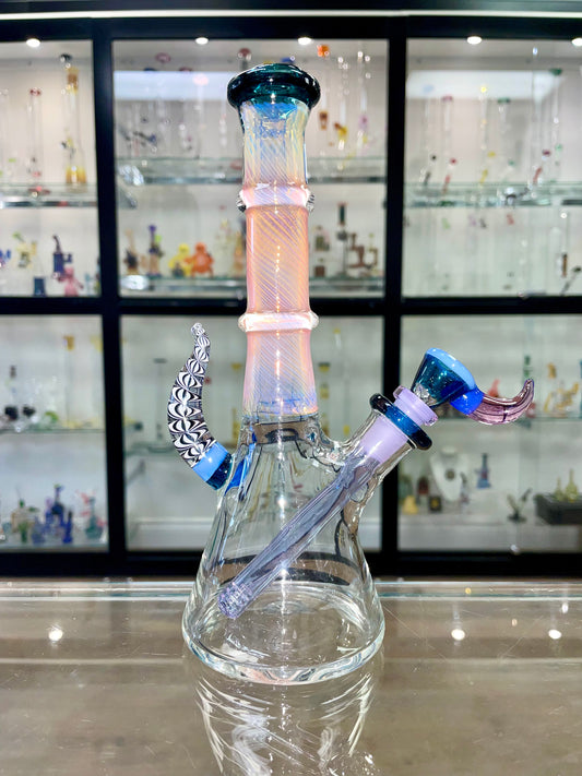 Mooks 8.5" Fumed Mini Tube w/Bowl & Stem